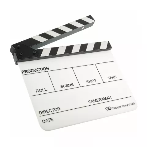Кинохлопушка GreenBean Clapperboard 03 (белая)