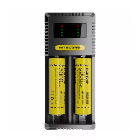 Зарядное устройство Nitecore Ci2 с 2 слотами для аккумуляторов 18650, 26700, АА, ААА и других до 3А