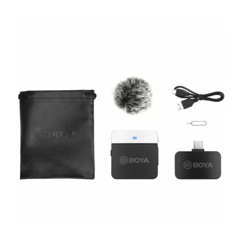 Boya BY-M1LV-U миниатюрная 2,4ГГц беспроводная микрофонная система, USB-C