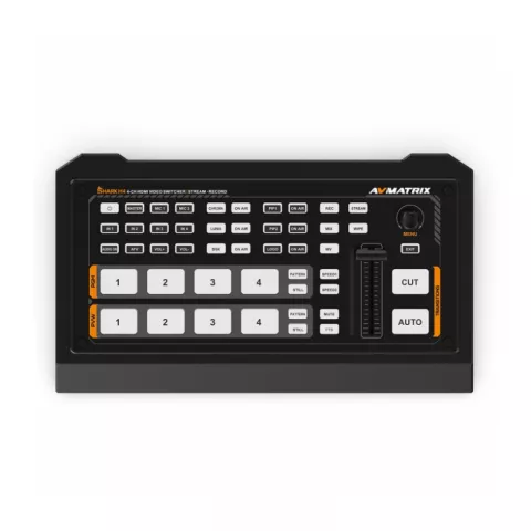 Видеомикшер-стример AVMATRIX Shark H4 компактный 4CH HDMI USB LAN