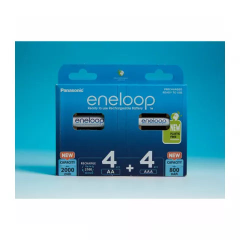 Аккумулятор PANASONIC eneloop AA 2000 + AAA 800 (4+4)шт (BK-KJMCDE44E)
