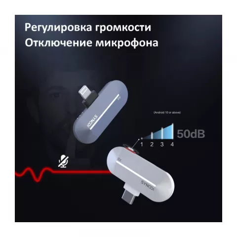 Synco P1ST (P1T) Радиосистема 2,4ГГц приемник, передатчик, футляр-зарядка (разъем Type-C)