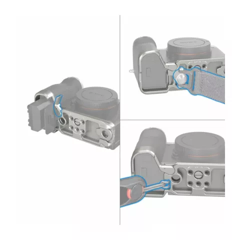 SmallRig 4439 Площадка для аксессуаров Bottom Mount Plate (серебряная) для камеры A7C II / A7CR