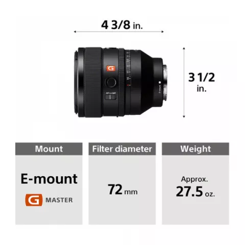 Объектив Sony FE 50mm f/1.2 GM Lens