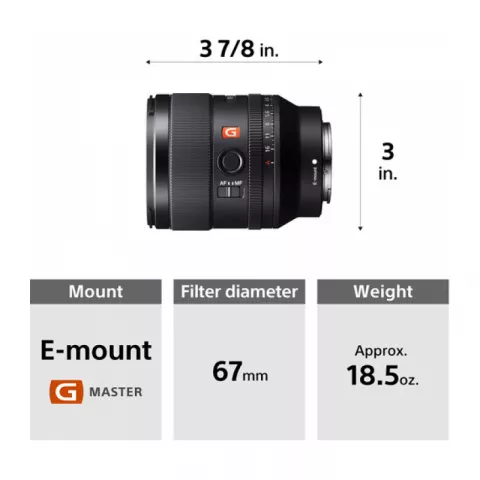 Объектив Sony FE 35mm f/1.4 GM Lens
