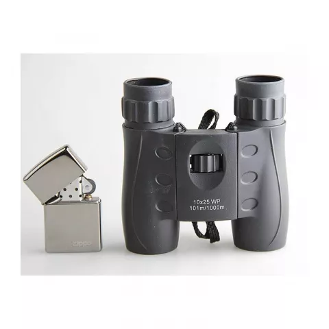 Бинокль Veber 10x25 WP черный