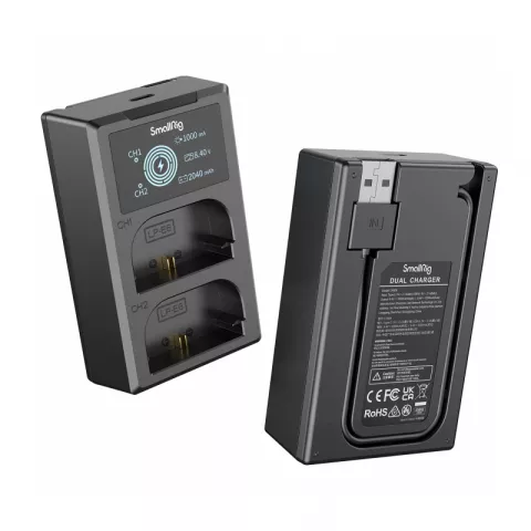 SmallRig 3821 Зарядное устройство с двумя литий-ионными аккумуляторами LP-E6NH