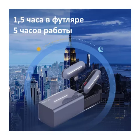 Synco P1ST (P1T) Радиосистема 2,4ГГц приемник, передатчик, футляр-зарядка (разъем Type-C)