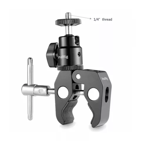 Универсальный держатель SmallRig 1124 Clamp Mount with 1/4" Screw Ball Head Mount