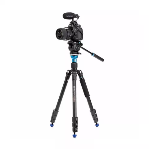 Benro A1883FS2PRO штатив Aero с видеоголовой/трансформер в монопод/алюминиевый с клипсами