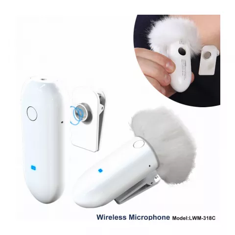 Радиомикрофон LENSGO 318C White  1 КАНАЛ  WIFI
