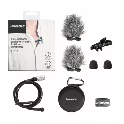 Saramonic DK3C всенаправленный петличный микрофон с 4-Pin для Audio-Technica