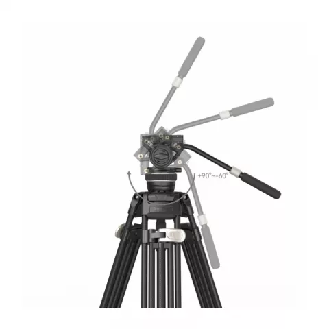 SmallRig 3989 штатив AD-100 с видеоголовой/карбоновый с клипсами Heavy-Duty Carbon Fiber Tripod Kit